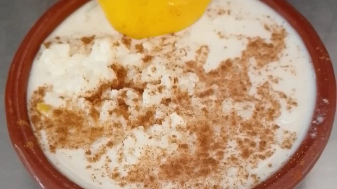 Crema de arroz al aroma de canela